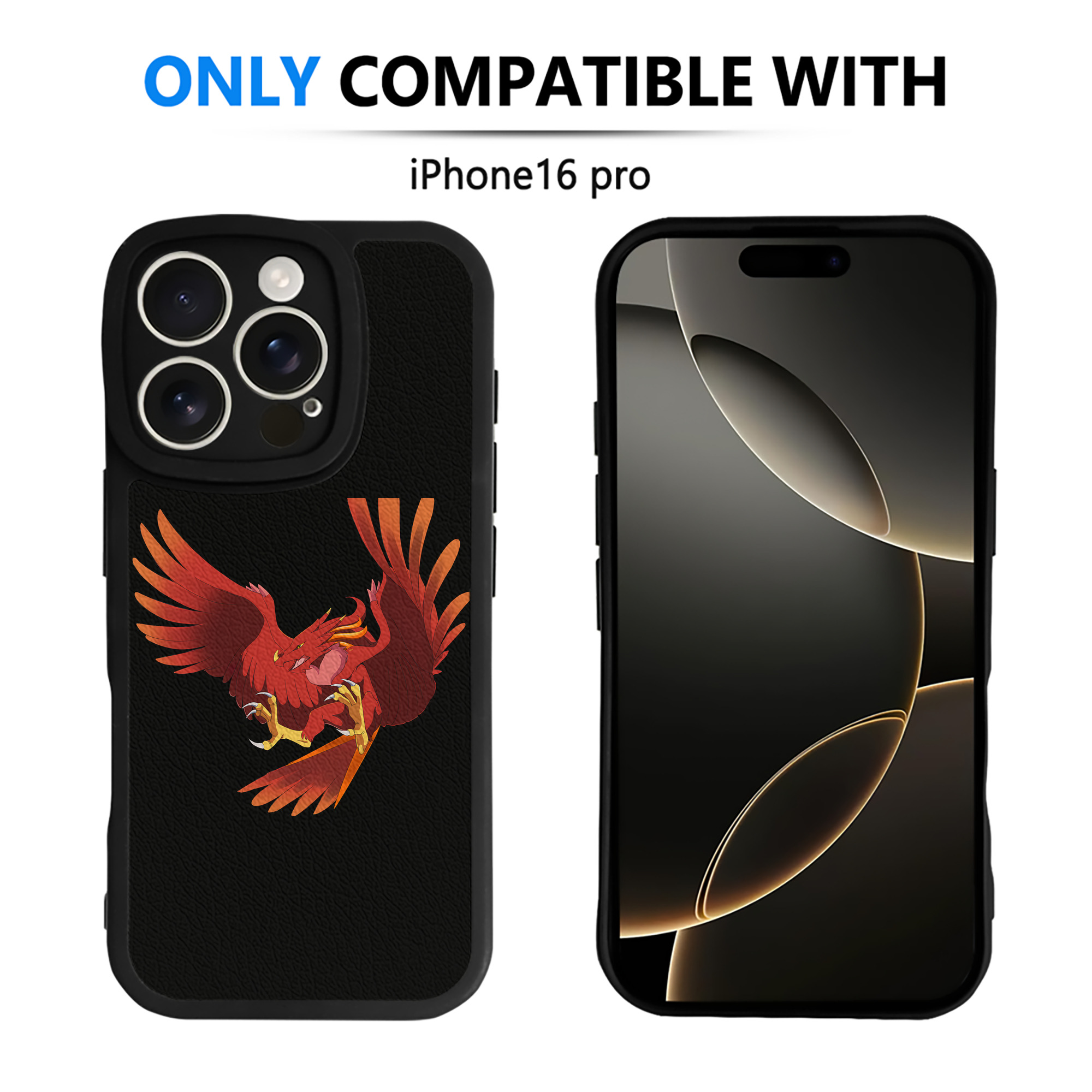 （画像用） Digimon デジタルモンスター/デジモン 【iPhone 16シリーズ対応】シリコンスマホケース（レザー調） 材質：シリコン